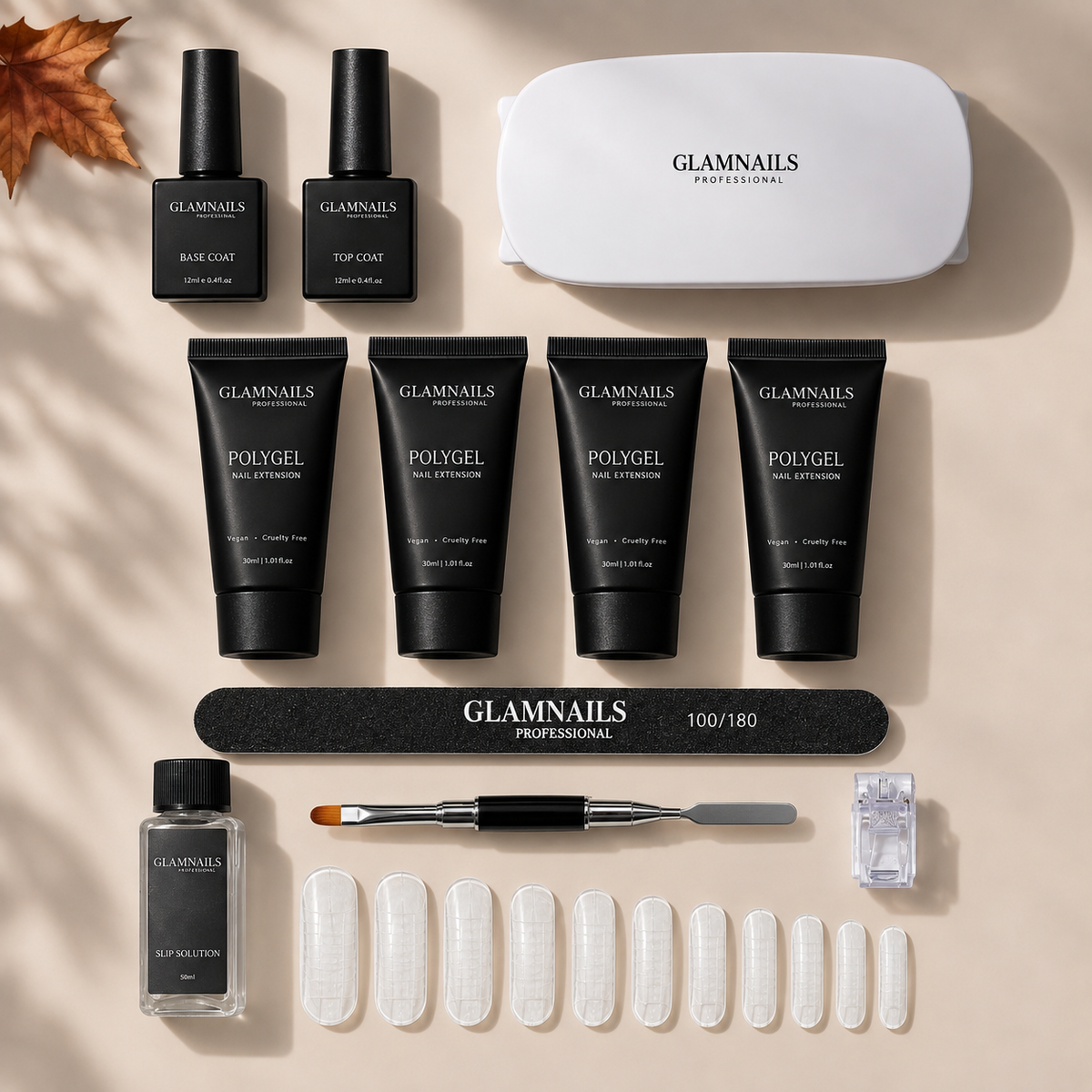 Polygel Starterset | 2+2 Gratis Kleuren Glamnailsprofessional