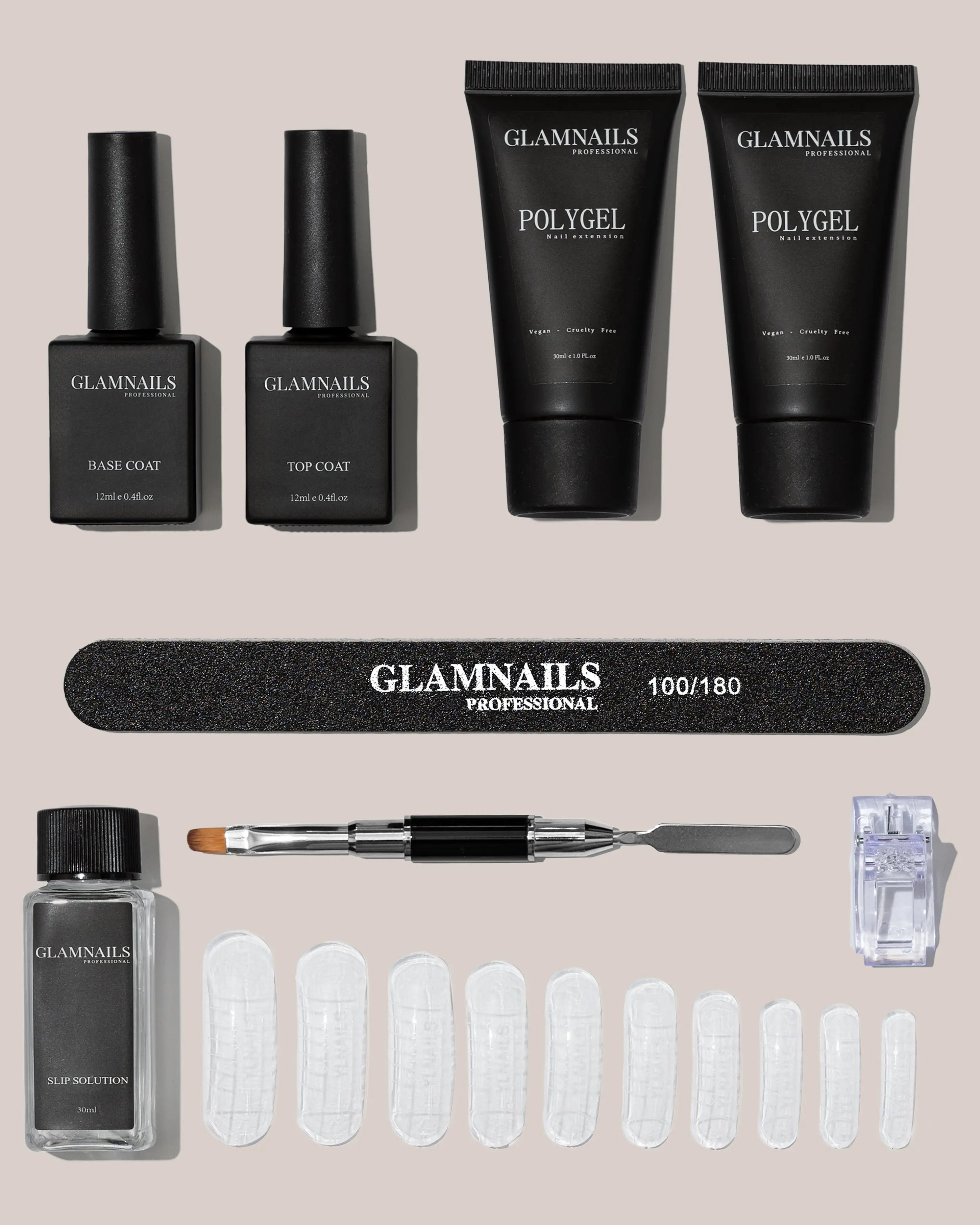Glamnailsprofessional Sundhed & skønhed > Neglepleje > Neglegel Polygel Startpakke | 1+1 Gratis Farver