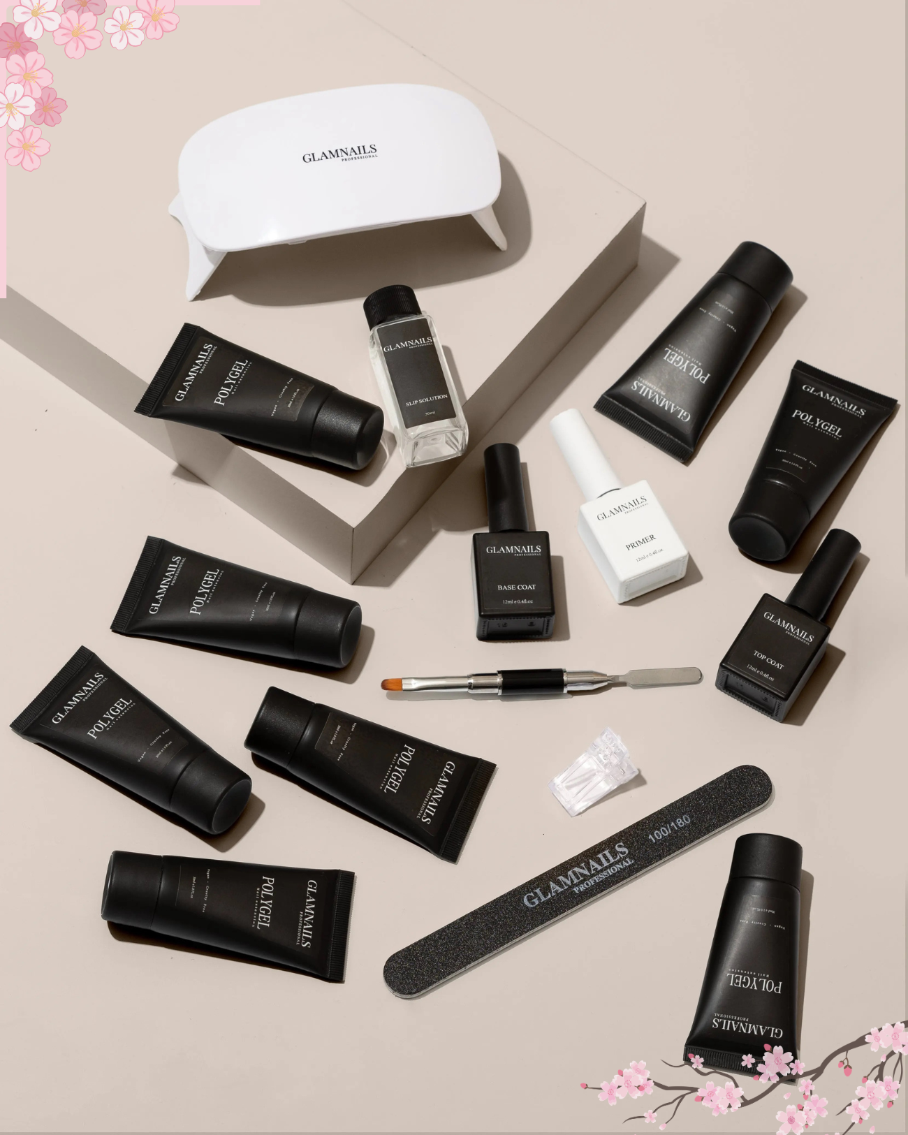 Glamnailsprofessional Gezondheid & beauty > Nagelverzorging > Nagelgel Lente Polygel Starterset | 4+4 Gratis Kleuren