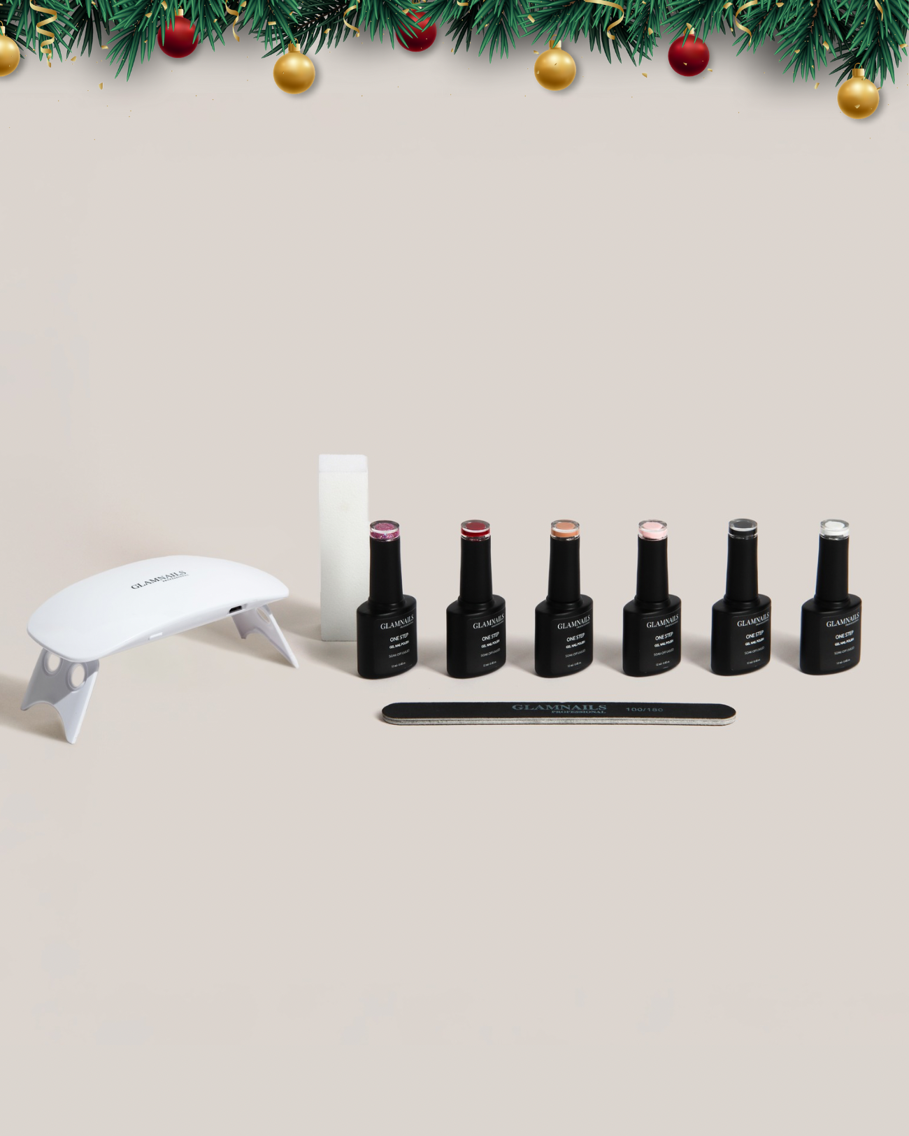 Glamnailsprofessional Gezondheid & beauty > Nagelverzorging > Nagelgel XMAS | 3-in-1 One Step Gellak Starterset | 3+3 Gratis Kleuren